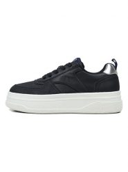GAP Sneakersy "Paradise" w kolorze srebrno-czarnym rozmiar: 37. Czarne trampki GAP, bez wzorów, bez zapięcia. Za 135.81 zł.