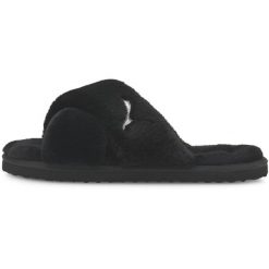 Klapki Puma Fluff X Strap, Kobiety. Białe klapki Puma, bez wzorów, bez obcasa. Za 190.00 zł.
