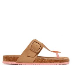 Japonki Tamaris. Brązowe klapki Tamaris, bez wzorów, bez obcasa. Za 219.99 zł.