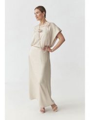 TATUUM Spódnica w kolorze kremowym rozmiar: 34. Brązowe spódnice Tatuum, na co dzień, bez wzorów, maxi, proste. Za 109.78 zł.