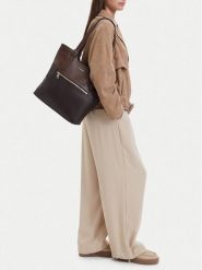 Lasocki Torebka CEO-LSK-L-004-10 Brązowy. Brązowe shopper Lasocki, bez wzorów, ze skóry, bez dodatków. Za 199.99 zł.