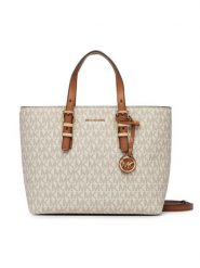 MICHAEL Michael Kors Torebka 32S6GQNC0L Kremowy. Białe torebki klasyczne MICHAEL Michael Kors, bez wzorów, ze skóry, bez dodatków. Za 879.99 zł.