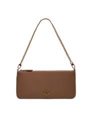 PINKO Torebka Horizontal Flat AI 24-25- PCPL 102747 A0F1 Brązowy. Brązowe torebki klasyczne Pinko, bez wzorów, ze skóry, bez dodatków. Za 719.99 zł.