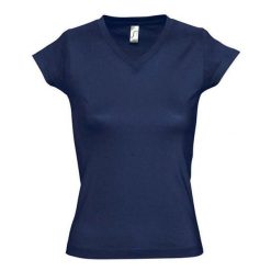 Koszulka Damska Z Dekoltem Moon V. Niebieskie bluzki SOL'S, l, bez wzorów, sportowe, bez kołnierzyka, bez ramiączek. Za 39.99 zł.