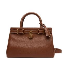 Torebka Tommy Hilfiger. Brązowe torebki klasyczne TOMMY HILFIGER, bez wzorów, bez dodatków. Za 1,299.00 zł.