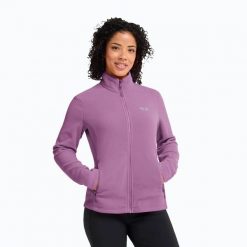 Bluza polarowa damska Jack Wolfskin Taunus 100 Full Zip. Czerwone bluzy Jack Wolfskin, s, bez wzorów, z materiału, bez kaptura. Za 339.99 zł.