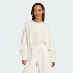 Bluza Soft Lux Loose. Białe bluzy Adidas, xs, bez wzorów, bez kaptura. Za 279.00 zł.
