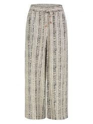 Eight2Nine Spodnie w kolorze beżowo-czarnym rozmiar: L. Brązowe spodnie materiałowe Eight2Nine, l, bez wzorów, z materiału. Za 86.99 zł.