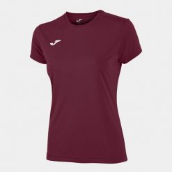 Koszulka do biegania damska Joma Combi z krótkim rękawem. Brązowe bluzki Joma, xl, bez wzorów, sportowe, bez kołnierzyka, bez ramiączek. Za 59.99 zł.