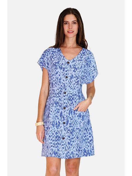 ASSUILI Sukienka w kolorze błękitnym rozmiar: 40. Niebieskie sukienki Assuili, bez wzorów, klasyczne, bez kołnierzyka, bez ramiączek, mini. Za 118.01 zł.
