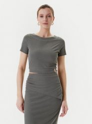 Guess T-Shirt W5YP14 KAQL2 Zielony Regular Fit. Zielone t-shirty Guess, m, z aplikacjami, z syntetyku, bez kołnierzyka, bez ramiączek. Za 239.99 zł.