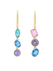 Swarovski Kolczyki Gema 5747917 Złoty. Żółte kolczyki SWAROVSKI, metalowe. Za 627.99 zł.