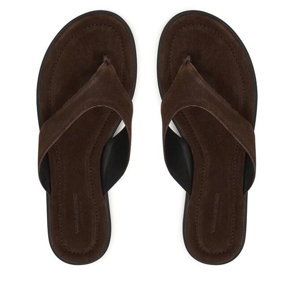 Japonki Vagabond Shoemakers. Brązowe klapki Vagabond Shoemakers, bez wzorów, bez obcasa. Za 311.99 zł.