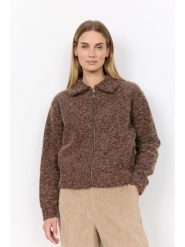 Soyaconcept Kurtka pluszowa "Hira" w kolorze brązowym rozmiar: XL. Brązowe kurtki Soyaconcept, xl, bez wzorów, bez kaptura. Za 179.95 zł.