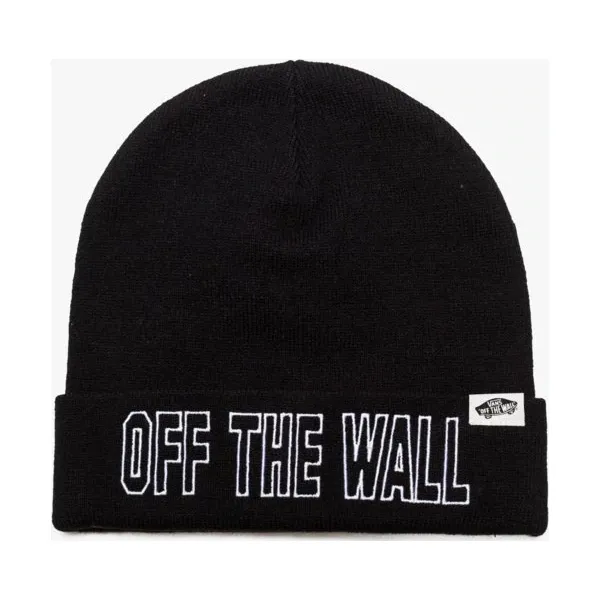 Vans Czapka Zimowa Breakin Curfew , czarny, rozmiar ONE SIZE. Czarne czapki Vans, z aplikacjami, z elastanu. W wyprzedaży za 59.99 zł.