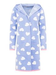 Zwillingsherz Kardigan w kolorze błękitnym rozmiar: S/M. Niebieskie kardigany Zwillingsherz, m, bez wzorów. Za 156.61 zł.