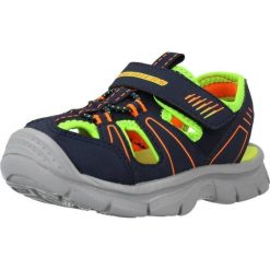 Sandały SKECHERS RELIX Niebieski. Niebieskie sandały Skechers, bez wzorów, z syntetyku, bez obcasa, bez zapięcia. Za 150.99 zł.