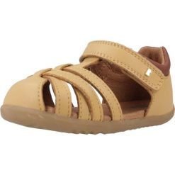 Sandały BOBUX CROSS JUMP Jasnobrązowy. Brązowe sandały BOBUX, bez wzorów, ze skóry, bez obcasa, bez zapięcia. Za 334.99 zł.