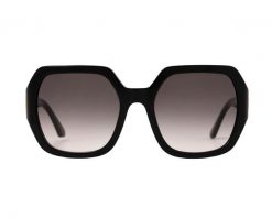 Okulary przeciwsłoneczne damskie, okrągłe, czarne. Czarne okulary przeciwsłoneczne Elixa, bez wzorów, okrągłe. Za 379.00 zł.