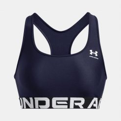 Stanik sportowy Under Armour HeatGear Authentics Mid Branded Bra. Niebieskie bielizna sportowa Under Armour, m, bez wzorów. Za 109.99 zł.