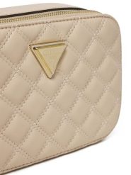 Guess Torebka HWQG87 48140 Beżowy. Brązowe listonoszki Guess, z aplikacjami, ze skóry, bez dodatków. Za 269.99 zł.