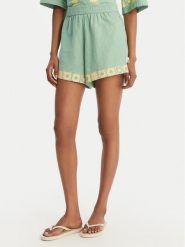 Quiksilver Szorty materiałowe Bahamas EQWNS03090 Zielony Regular Fit. Zielone szorty Quiksilver, bez wzorów, z bawełny. Za 249.99 zł.