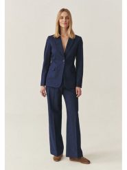 TATUUM Spodnie w kolorze granatowym rozmiar: 40. Niebieskie spodnie materiałowe Tatuum, bez wzorów, z materiału, z podwyższonym stanem. Za 205.93 zł.