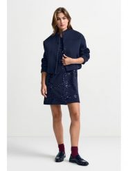 Rich & Royal Sukienka w kolorze granatowym rozmiar: L. Niebieskie sukienki Rich & Royal, na co dzień, l, bez wzorów, bez kołnierzyka, bez ramiączek, mini, proste. Za 269.95 zł.