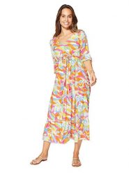 Ipanima Sukienka ze wzorem rozmiar: 34/36. Sukienki Ipanima, bez wzorów, z wiskozy, bez kołnierzyka, bez ramiączek, maxi. Za 108.99 zł.