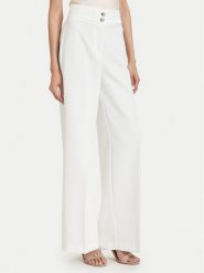 Maryley Spodnie materiałowe 26EB680/43VA Biały Regular Fit. Białe spodnie materiałowe Maryley, s, bez wzorów, z materiału. Za 279.99 zł.