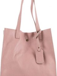 Lia Biassoni Skórzana torebka w kolorze jasnoróżowym - 34 x 28 x 12 cm rozmiar: onesize. Różowe torby na ramię Lia Biassoni, bez wzorów, z materiału, na ramię, bez dodatków. Za 237.73 zł.