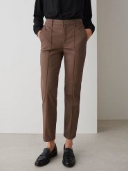 OPUS Spodnie w kolorze brązowym rozmiar: 40/L28. Brązowe spodnie materiałowe Opus, l, bez wzorów, z materiału, z podwyższonym stanem. Za 173.99 zł.