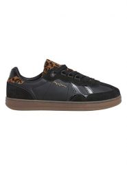 Pepe Jeans FOOTWEAR Skórzane sneakersy "Ball" w kolorze czarnym rozmiar: 39. Czarne trampki Pepe Jeans FOOTWEAR, bez wzorów, z jeansu, bez zapięcia. Za 198.56 zł.