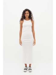 InWear Sukienka w kolorze białym rozmiar: XS. Białe sukienki InWear, na co dzień, xs, bez wzorów, z bawełny, bez kołnierzyka, bez ramiączek, maxi, proste. Za 96.60 zł.