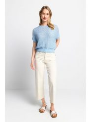 Rich & Royal Sweter w kolorze błękitnym rozmiar: S. Niebieskie swetry Rich & Royal, s, bez wzorów, ze splotem, bez ramiączek. Za 193.70 zł.