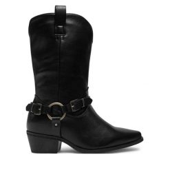 Kowbojki Call It Spring. Czarne botki Call it Spring, bez wzorów, bez obcasa, na płaskiej podeszwie, bez zapięcia. Za 369.99 zł.
