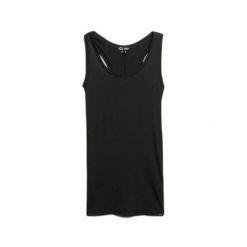 Damski tank top Superdry Studios Lightweight Racer. Czarne topy Superdry, bez wzorów, bez kołnierzyka, bez ramiączek. W wyprzedaży za 99.30 zł.