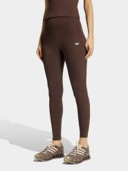 Adidas Legginsy sportowe w kolorze brązowym rozmiar: XS. Brązowe legginsy Adidas, xs, bez wzorów, z materiału. Za 149.95 zł.