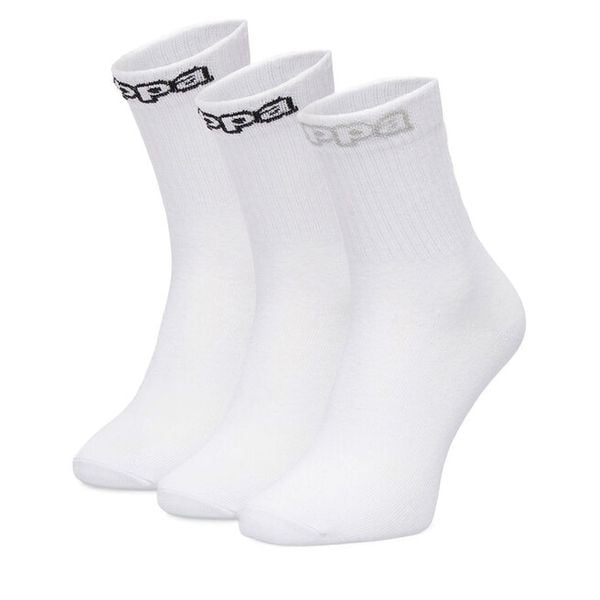 Skarpety długie Kappa. Białe skarpety Kappa, bez wzorów. Za 34.99 zł.