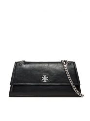 Tory Burch Torebka Kira Turnlock 167058 Czarny. Czarne torebki klasyczne Tory Burch, bez wzorów, ze skóry, bez dodatków. Za 2,689.00 zł.
