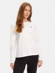 U.S. Polo Assn. Bluzka WUP0785 Biały Regular Fit. Białe koszulki polo U.S. Polo Assn., s, bez wzorów, z bawełny, bez kołnierzyka, bez ramiączek. Za 149.99 zł.