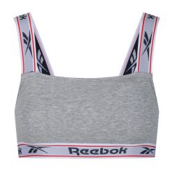 Biustonosz Sportowy Damski Krystal. Szare koszulki sportowe Reebok, bez wzorów, bez ramiączek. Za 206.99 zł.