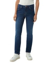 S.Oliver Dżinsy - Slim fit - w kolorze granatowym rozmiar: 34/L32. Niebieskie jeansy S.Oliver, l, bez wzorów. Za 129.95 zł.