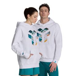 Bluza Arena Planet Water Hooded Sweat z kapturem. Białe bluzy Arena, uniwersalny, bez wzorów, z bawełny, z kapturem. Za 259.99 zł.