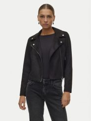 Vero Moda Kurtka z imitacji skóry Jose 10300938 Czarny Regular Fit. Czarne kurtki Vero Moda, l, bez wzorów, ze skóry, bez kaptura. Za 169.99 zł.