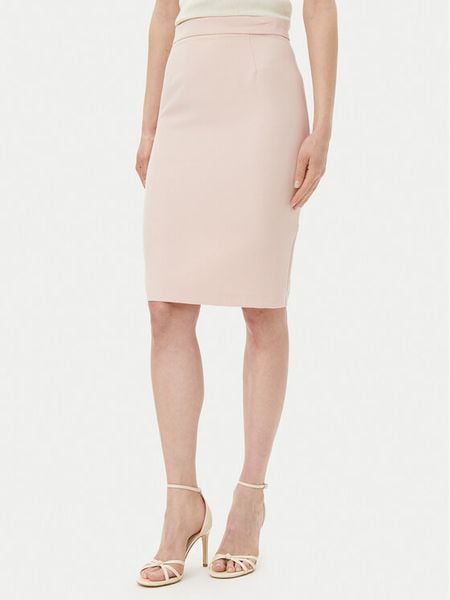 Maryley Spódnica ołówkowa 25EB701/43PY Różowy Regular Fit. Czerwone spódnice Maryley, s, bez wzorów, z syntetyku, ołówkowe. Za 129.99 zł.