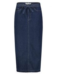 Sublevel Spódnica dżinsowa w kolorze granatowym rozmiar: L. Niebieskie spódnice Sublevel, l, z aplikacjami, z bawełny, klasyczne, midi. Za 104.99 zł.