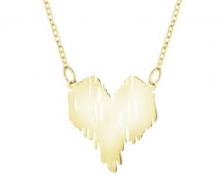 Złoty naszyjnik - serce. Żółte naszyjniki Apart, złote. Za 1,699.00 zł.