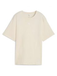 Puma Koszulka "Ess Relaxed" w kolorze beżowym rozmiar: XL. Brązowe bluzki Puma, xl, bez wzorów, bez kołnierzyka, bez ramiączek. Za 77.95 zł.