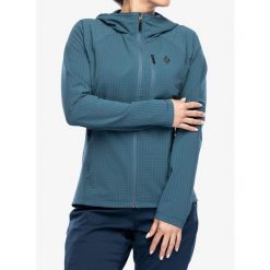 Bluza z kapturem damska Black Diamond Coefficient Storm FZ Hoody. Niebieskie bluzy Black Diamond, na zimę, l, bez wzorów, z kapturem. Za 491.99 zł.